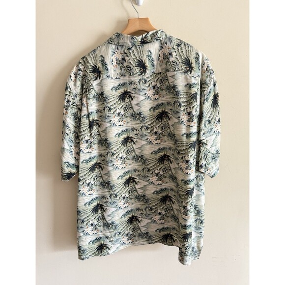 Vintage Tommy Bahama Silk Hawaiian Shirt Mens XL Palm Resort Short Sleeve - Picture 3 of 3